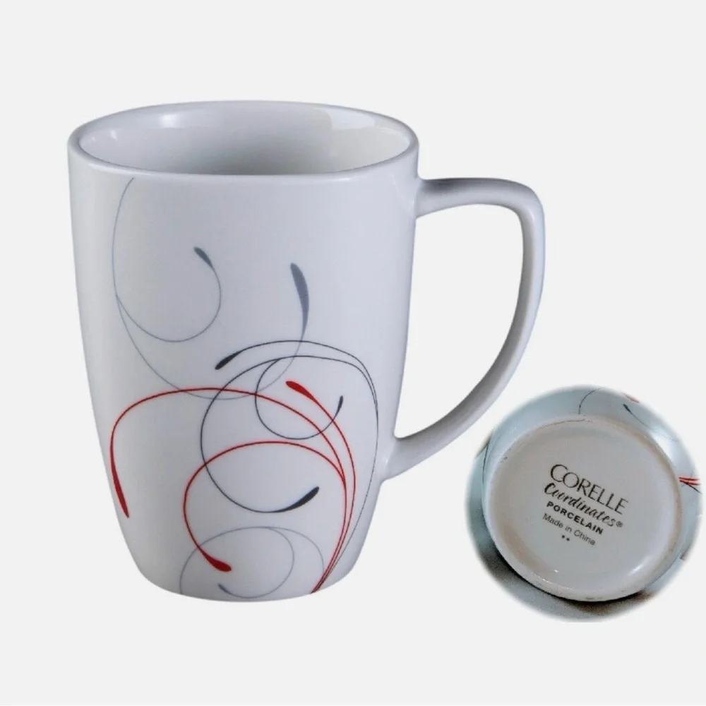 8 Splendor Corelle Coordinates 12-oz Porcelain Coffee Mugs, Set of 8 - Picture 2 of 2
